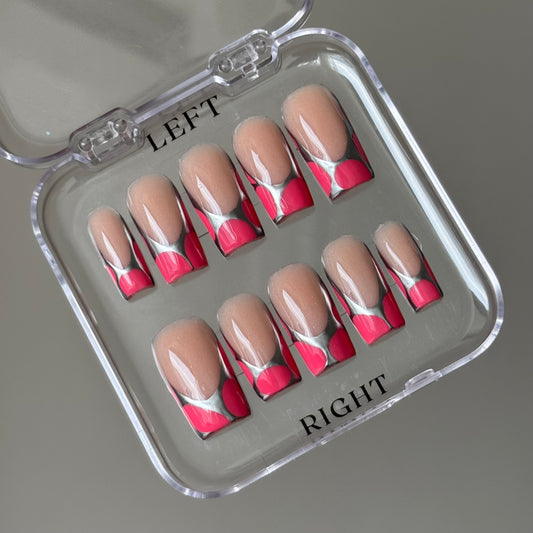 French set with chrome drawings