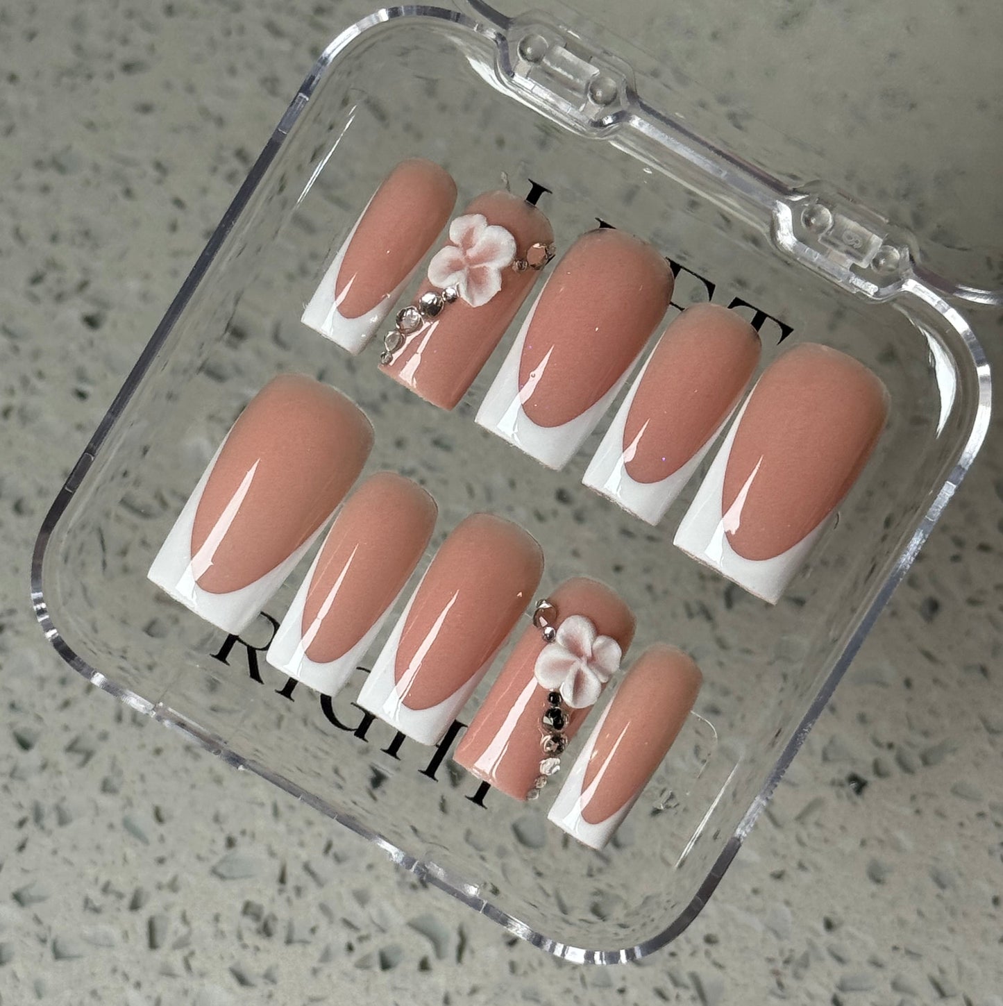 French set with 3D flower