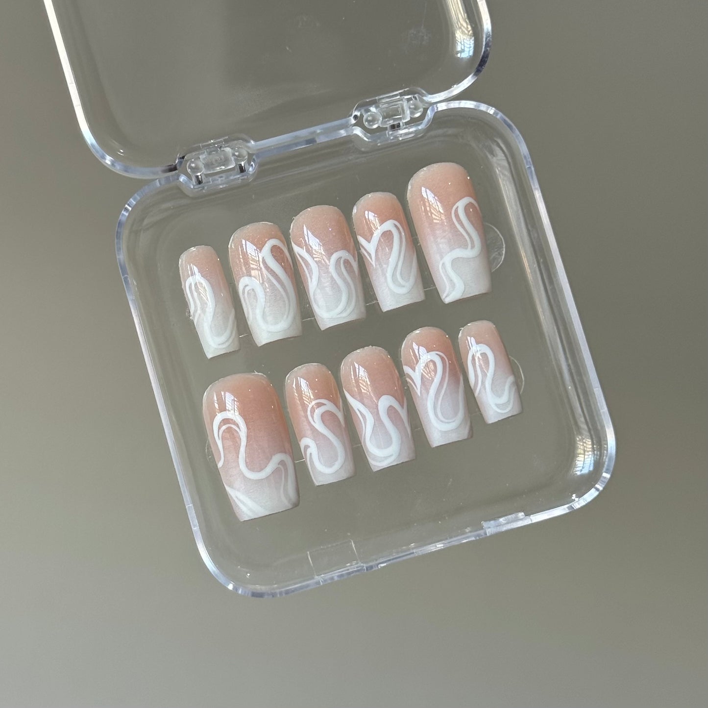 Ombre with swirls