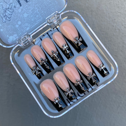 French set with silver crosses