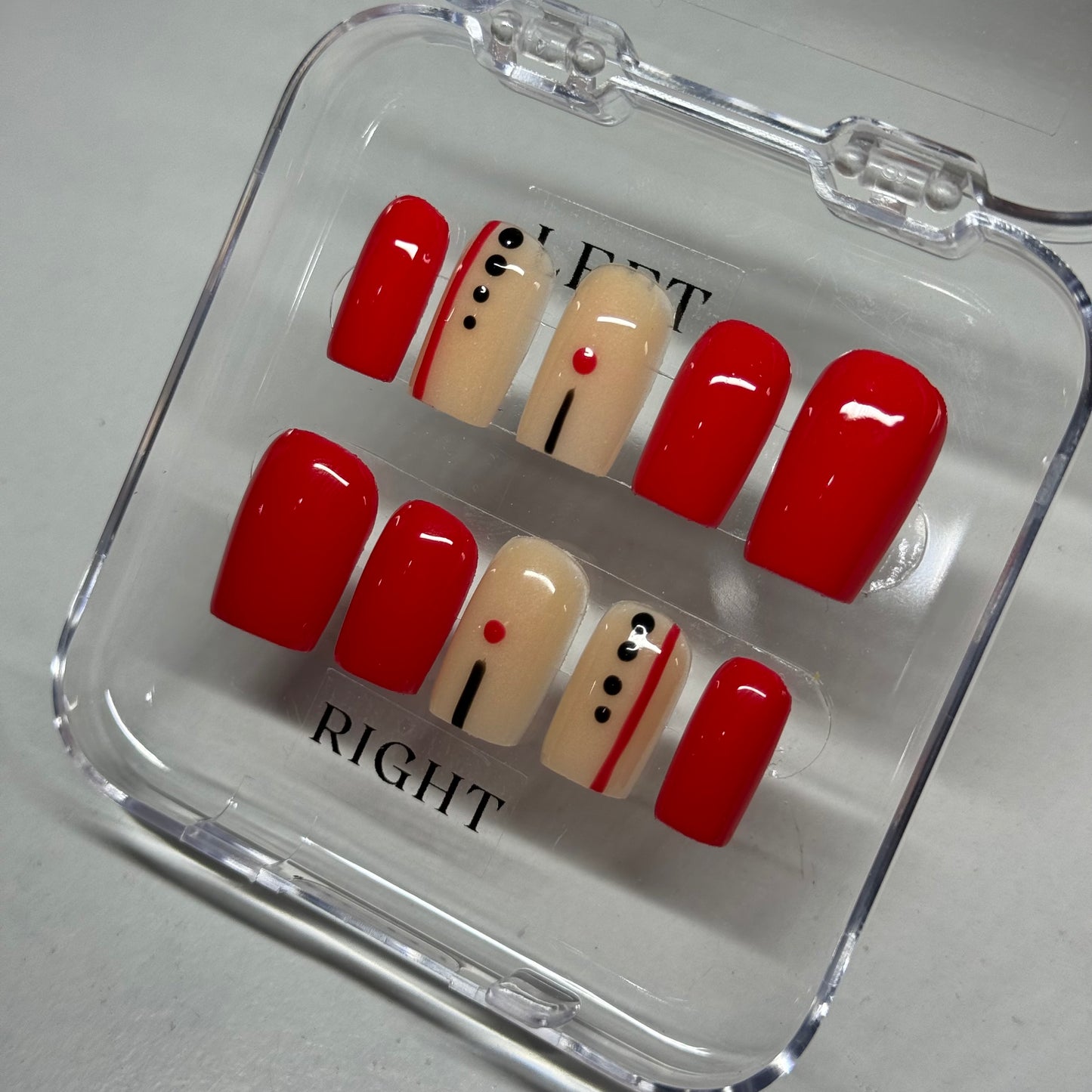 Red set with black detailing