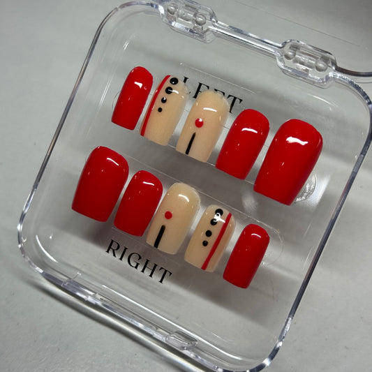 Red set with black detailing