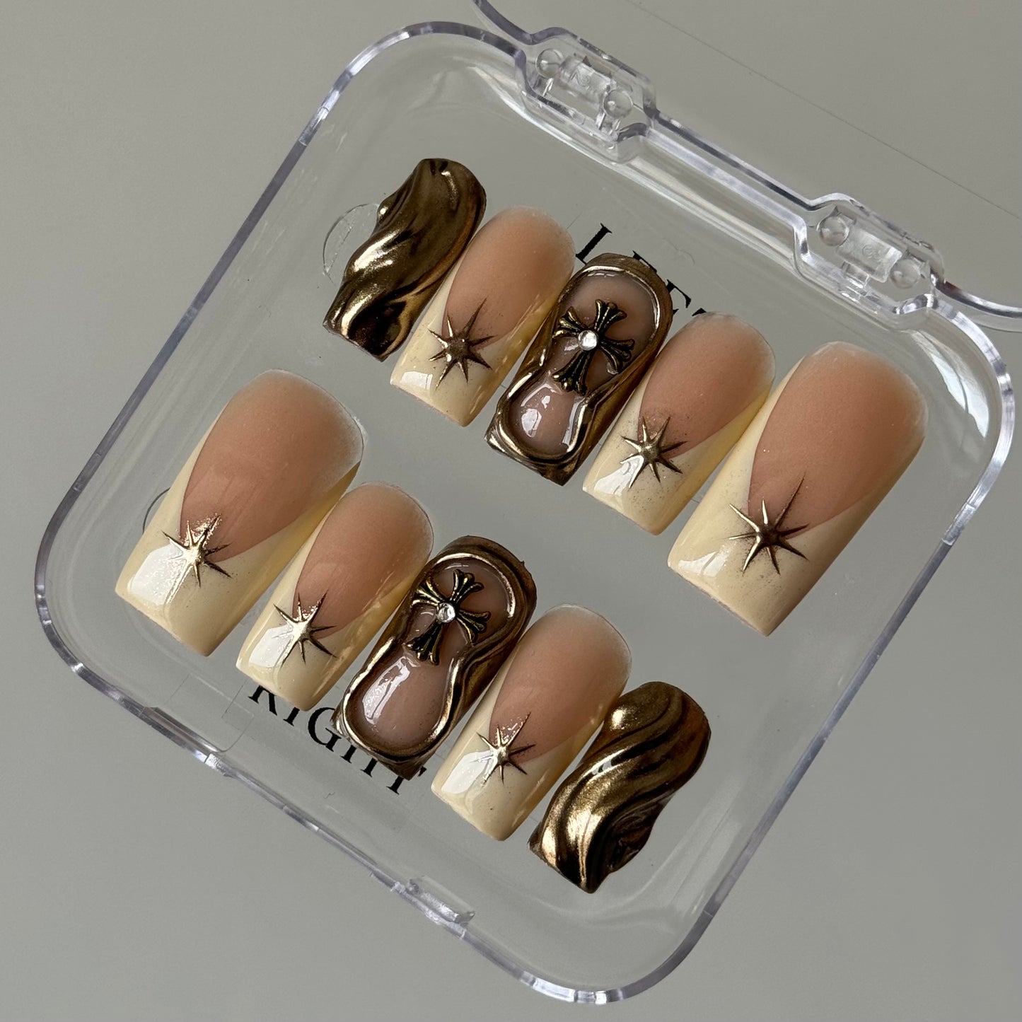 Cream and gold set