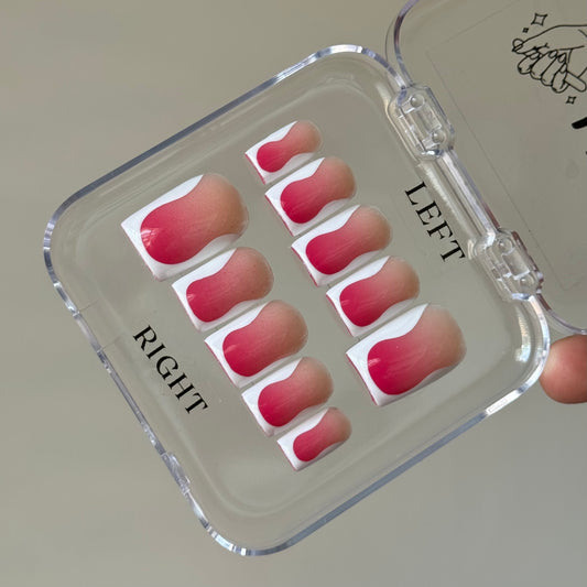 Ombre with irregular french