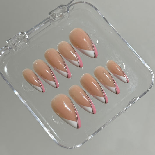 Double coloured V-french