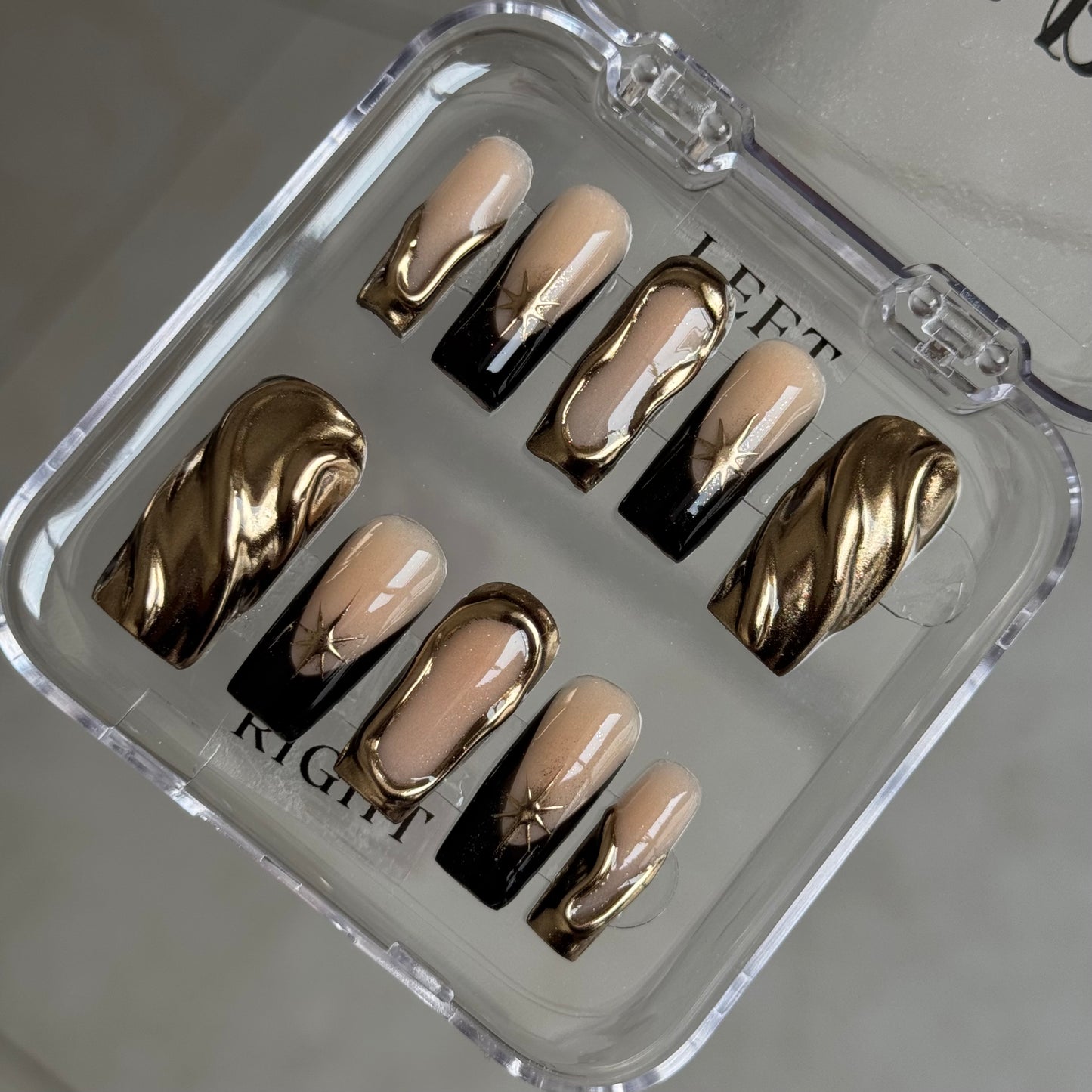 Cream and gold set