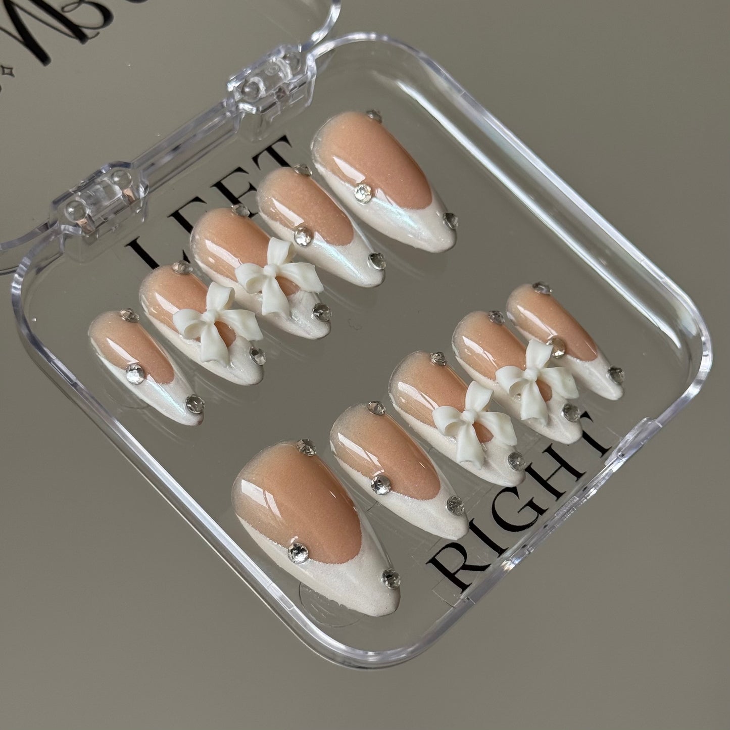French with stones and bows