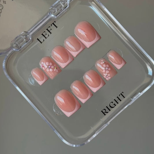 French set with flowers